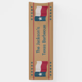 Texas Lone Star Flag Waving Event Spandoek (Verticaal)