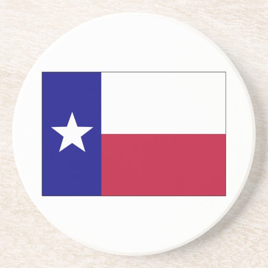 Texas Lone Star Flag Zandsteen Onderzetter (Voorkant)