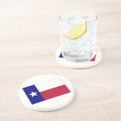 Texas Lone Star Flag Zandsteen Onderzetter (Zijkant)