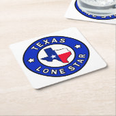Texas Lone Star Kartonnen Onderzetters (Schuin)