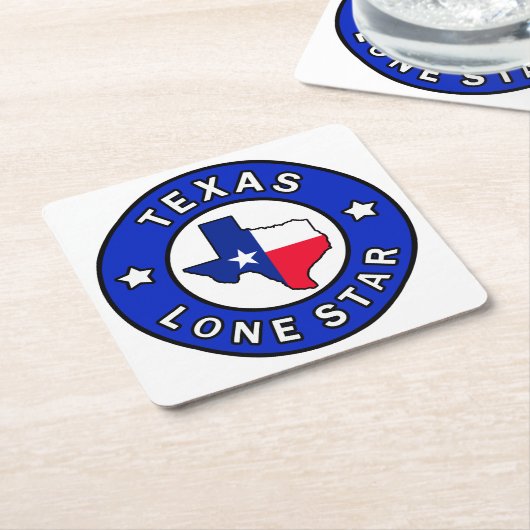 Texas Lone Star Kartonnen Onderzetters (Schuin)