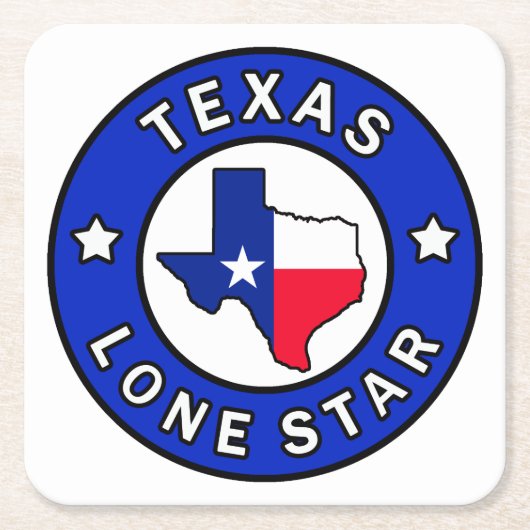 Texas Lone Star Kartonnen Onderzetters (Voorkant)
