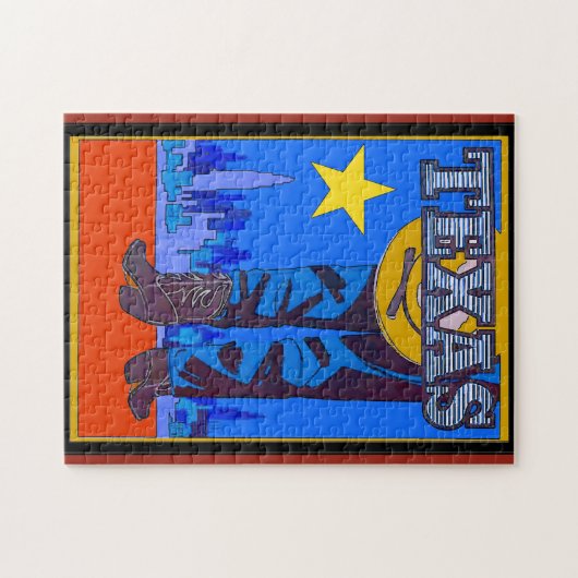 Texas Lone Star Legpuzzel (Horizontaal)