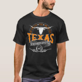 Texas Lone Star Longhorn lange mouw T-shirt (Voorkant)