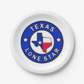 Texas Lone Star Papieren Bordje (Voorkant)