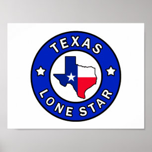 Texas Lone Star Poster