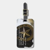 Texas Lone Star Pride Bagagelabel (Voorkant verticaal)