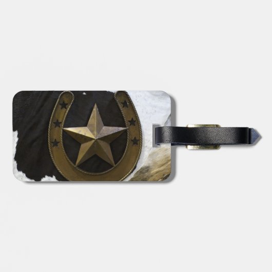 Texas Lone Star Pride Bagagelabel (Achterkant horizontaal)