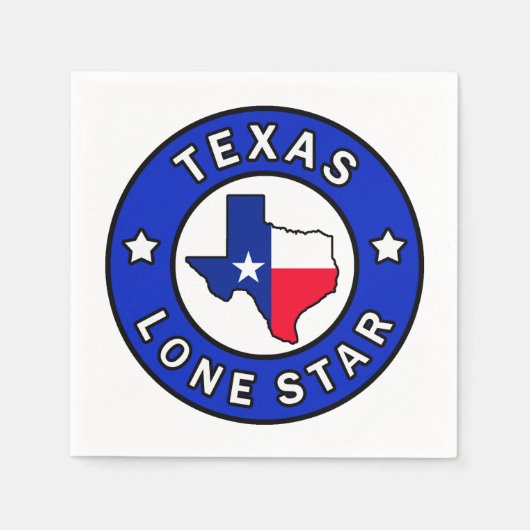 Texas Lone Star Servetten (Voorkant)