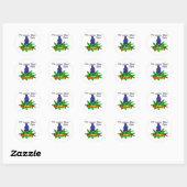 Texas Lone Star State Bluebonnet Ronde Sticker (Vel)