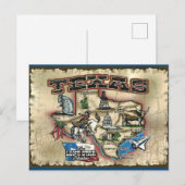 Texas Lone Star State Briefkaart (Voorkant / Achterkant)