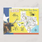 Texas Lone Star State Briefkaart (Voorkant)