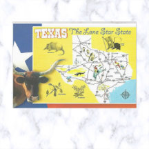 Texas  Lone Star State Briefkaart