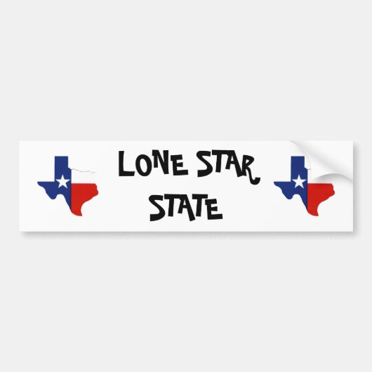 Texas Lone Star State Bumpersticker (Voorkant)