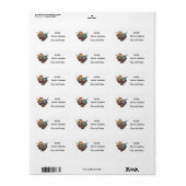 Texas Lone Star State Etiket (Full Sheet)