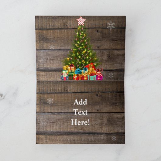 Texas Lone Star State Flag Map Holiday Card Feestdagen Kaart (Binnen)