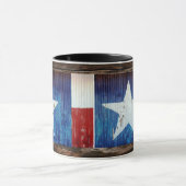 Texas Lone Star State Flag Rustic Mok (Midden)