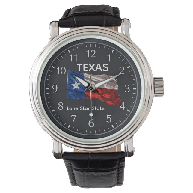 TEXAS Lone Star State Horloge (Voorkant)
