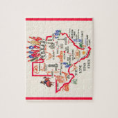 Texas - Lone Star State Legpuzzel (Verticaal)