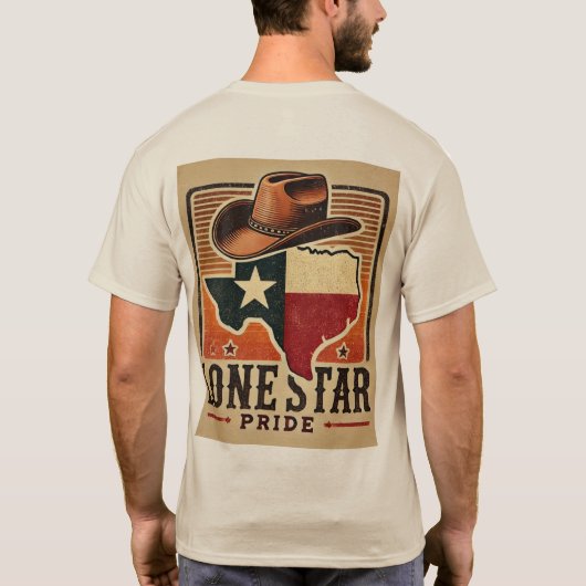 Texas Lone Star State Pride T-shirt (Achterkant)