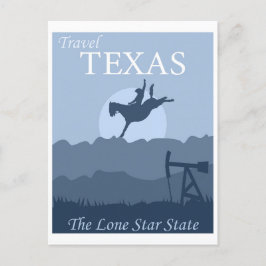  Texas Lone Star State Retro Travel Briefkaart