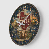 Texas Lone Star State RusticGift for Home Ranch Grote Klok (Hoek)