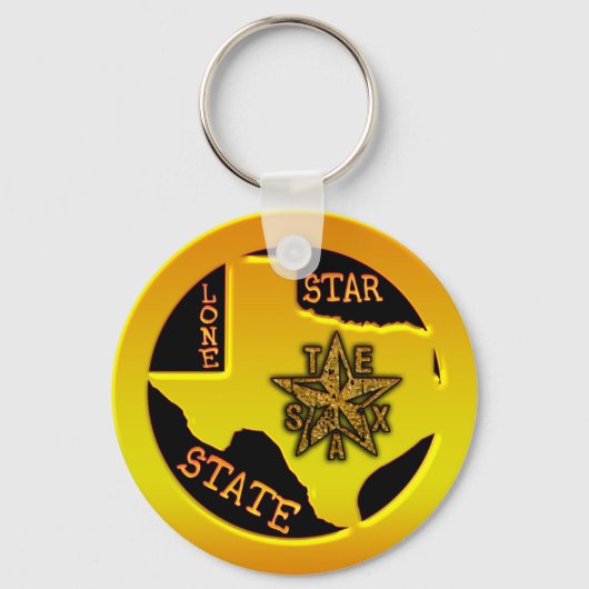 Texas Lone Star State Sleutelhanger (Voorkant)