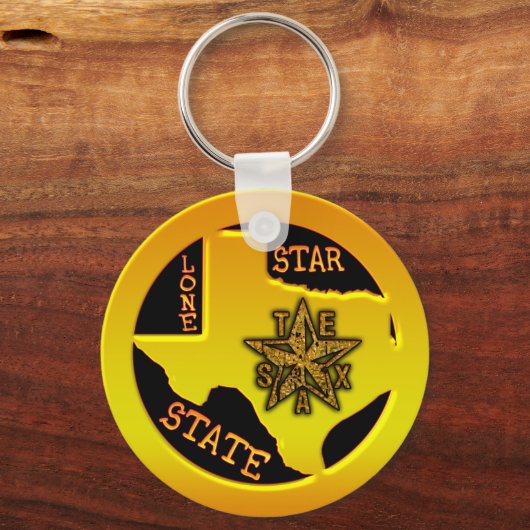 Texas Lone Star State Sleutelhanger (Voorkant)