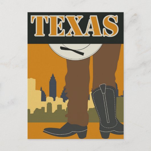 Texas Lone Star State Vintage Postcard Briefkaart (Voorkant)