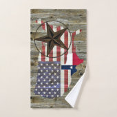 Texas Lone Star State Vlag Kaart Handdoek (Handdoek)