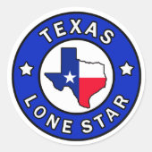 Texas Lone Star sticker (Voorkant)