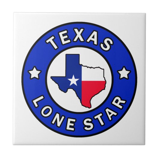 Texas Lone Star Tegeltje (Voorkant)