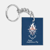 Texas Lone Star-vlag & Cowboy Sleutelhanger (Voorkant Links)