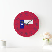 Texas Lone Star-vlag Grote Klok (Huis)