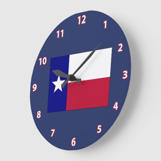 Texas Lone Star-vlag Grote Klok (Hoek)