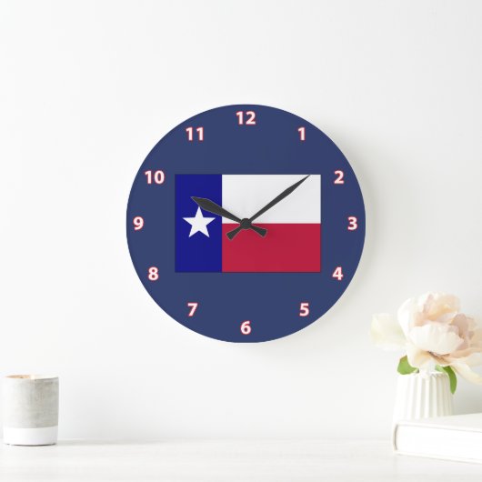 Texas Lone Star-vlag Grote Klok (Huis)