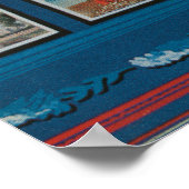 Texas (Lone-Star vlag)Grote letterscènes Poster (Hoek)