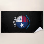 TEXAS LONE STATE FLAG BEACH TOWEL STRANDLAKEN (Voorkant)