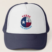 TEXAS LONE STATE FLAG TRUCKER HAT TRUCKER PET (Voorkant)