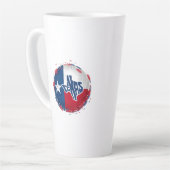 texas Lone ster staat rood wit en blauw Latte Mok (Linkerhoek)