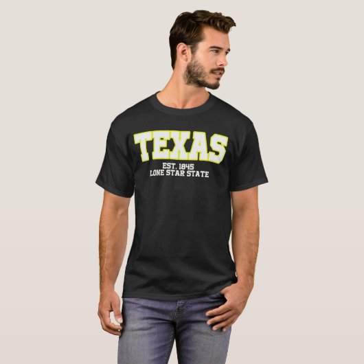 Texas Lone ster T-shirt (Voorkant volledig)