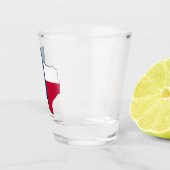 Texas Lonestar State Map met Texas Flag Fun Texan Shot Glas (Rechts)