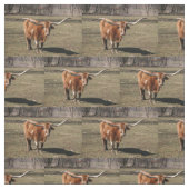 Texas Long Horns. Stof (Swatch)