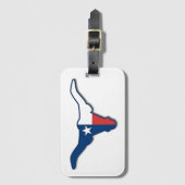 Texas longhorn bagagelabel (Voorkant (verticaal))