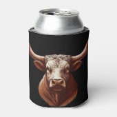 Texas Longhorn Blikjeskoeler (Blikje Voorkant)
