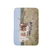 Texas Longhorn Breed (foto) Badmat (Voorkant Verticaal)