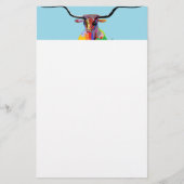 Texas Longhorn Briefpapier (Voorkant)