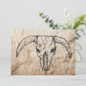 Texas Longhorn Bull Skull (Staand voorkant)