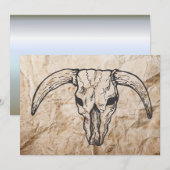 Texas Longhorn Bull Skull (Voorkant / Achterkant)