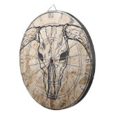 Texas Longhorn Bull Skull Dartbord (Voorkant Rechts)